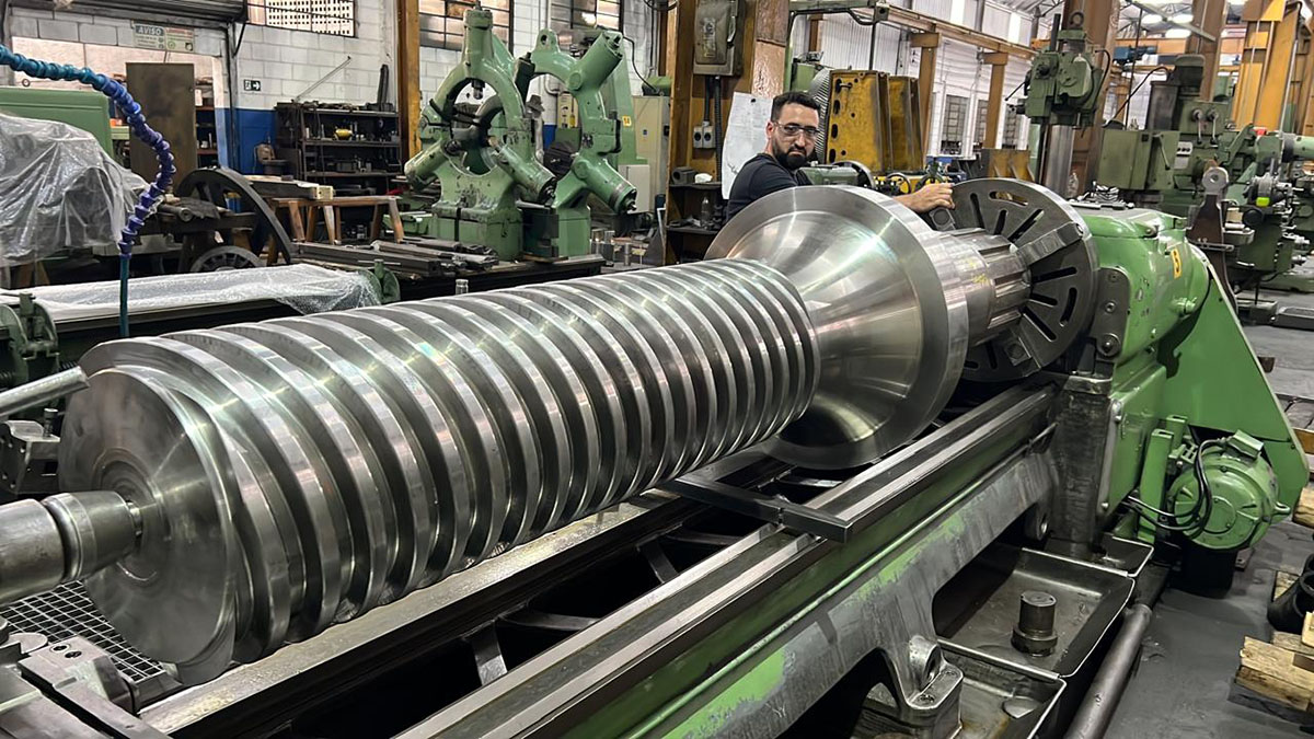 Fuso para Prensa PFR 1.300 t em processo